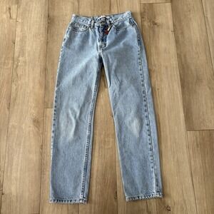 TOMMY HILFIGER JEANS SIZE 27x29 Vintage High Rise Mom Jeans Flag Key Chain